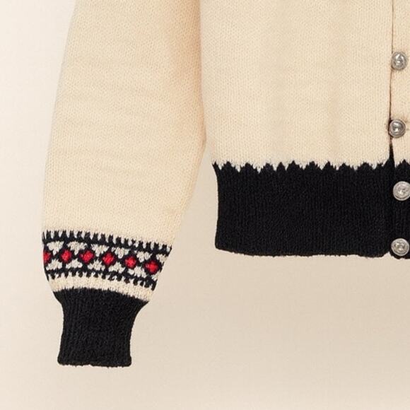 Vintage William Schmidt Co Oslo Norwegian Handknit Cardigan Sweater - Picture 4 of 7